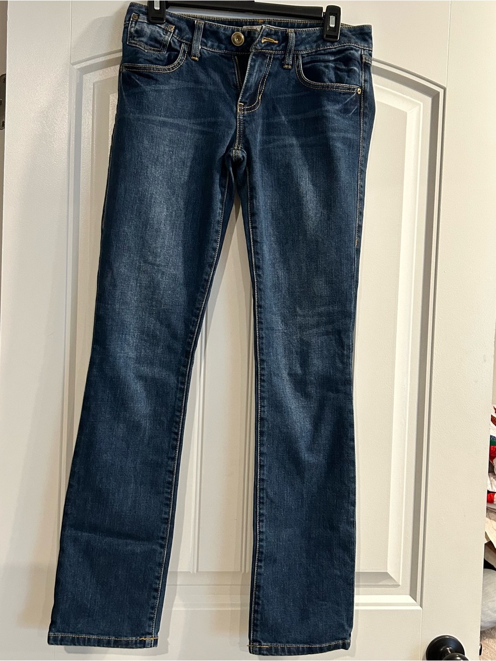 CAbi Women's Boot Cut Jeans in Dark Blue Wash